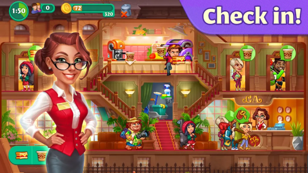 ����Ƶ���Ϸ(Grand Hotel Mania��װ��)v4.18.8.1 ��׿��