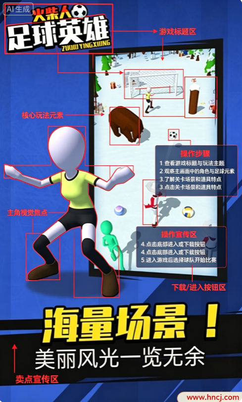 火柴人足球英雄游戏 火柴人足球英雄游戏