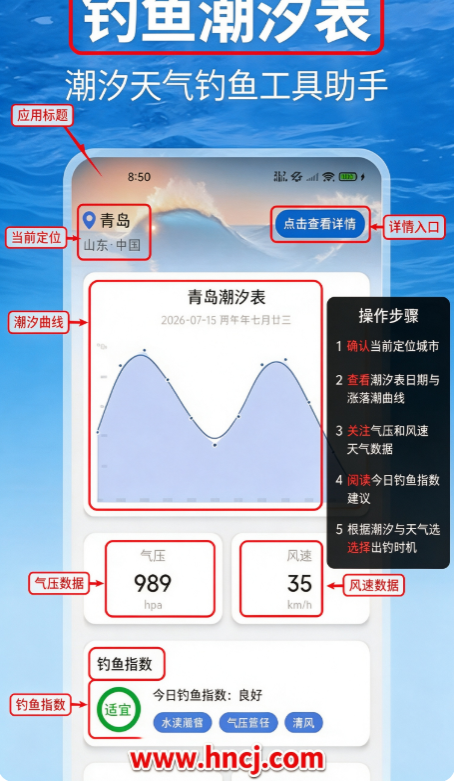 钓鱼潮汐表app 钓鱼潮汐表app