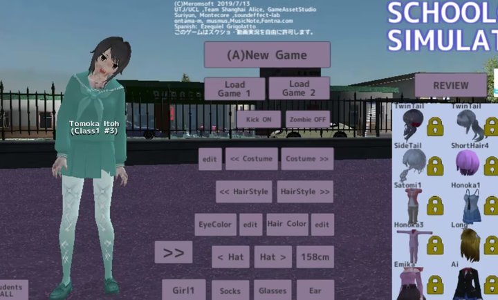 У԰Ů��ģ������ʬģ�������ֻ���(School Zombie Simulator)v1.0 ��׿��