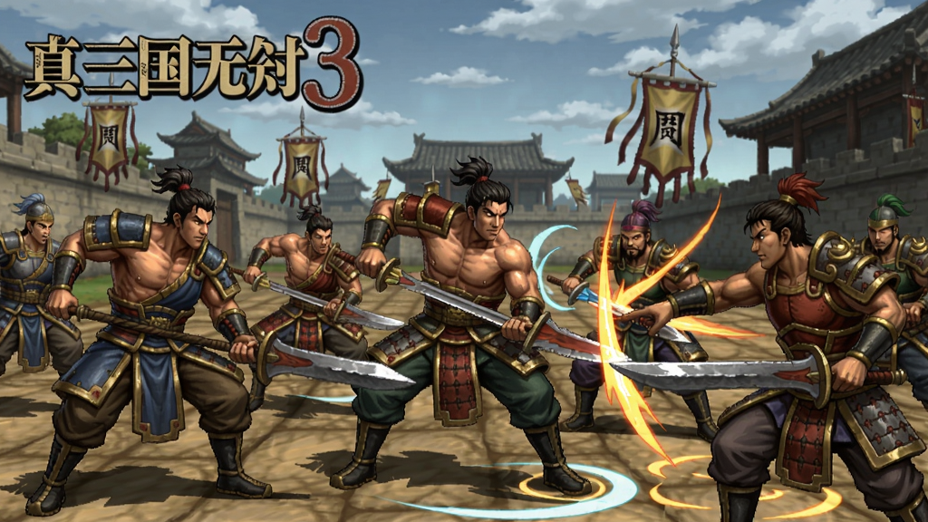 真三国无双3武将战斗场景的游戏截图