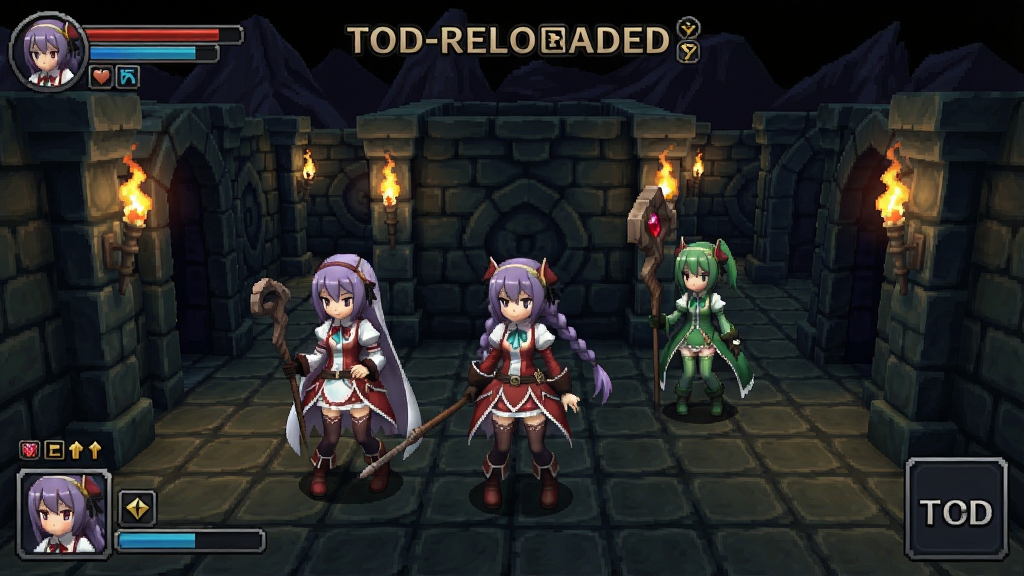 不思议幻想乡TOD-RELOADED游戏截图,角色在迷宫中探险的画面