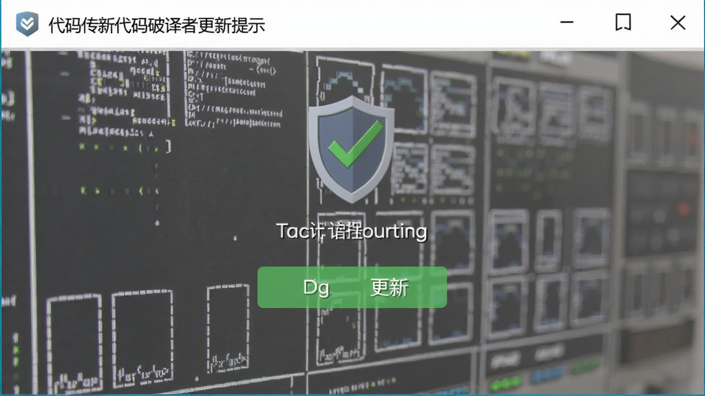 代码破译者更新提示截图,显示已更新到最新版本