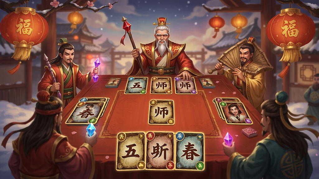五行师新春版卡牌对战场景