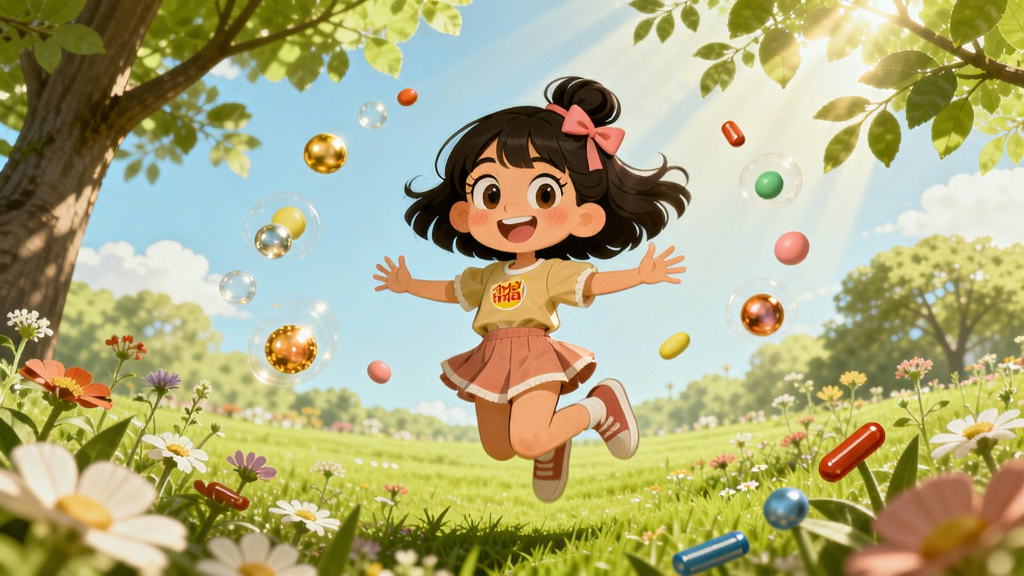 ά����Ů���ڿ����ʻ��Ĳݵ�����Ծ����ΧƯ���Ų�ɫά���ؿ���������͸����Ҷ���䣬������ܰ�ɰ�
