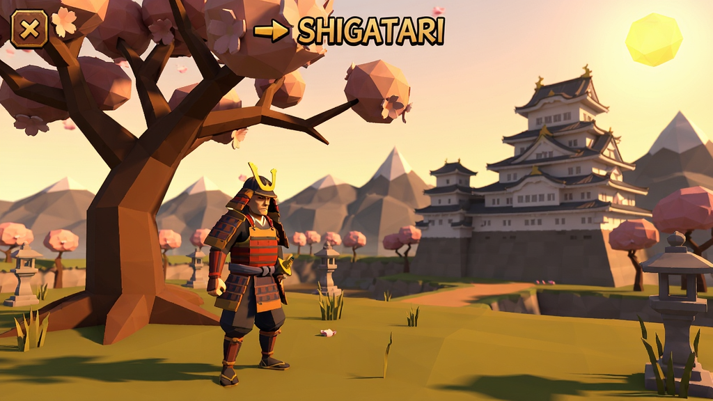 Shigatari���İ���Ϸ�������ձ�ս�������ʿվ��ӣ�����£�Զ���гǱ���ɽ�����Ͷ�����������ůɫ����Ӱ