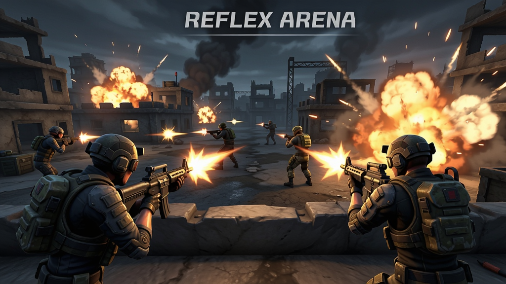 ӳ��ս��Reflex Arena��Ϸ��������������ͱ�ըЧ�������������ս���ж�ս