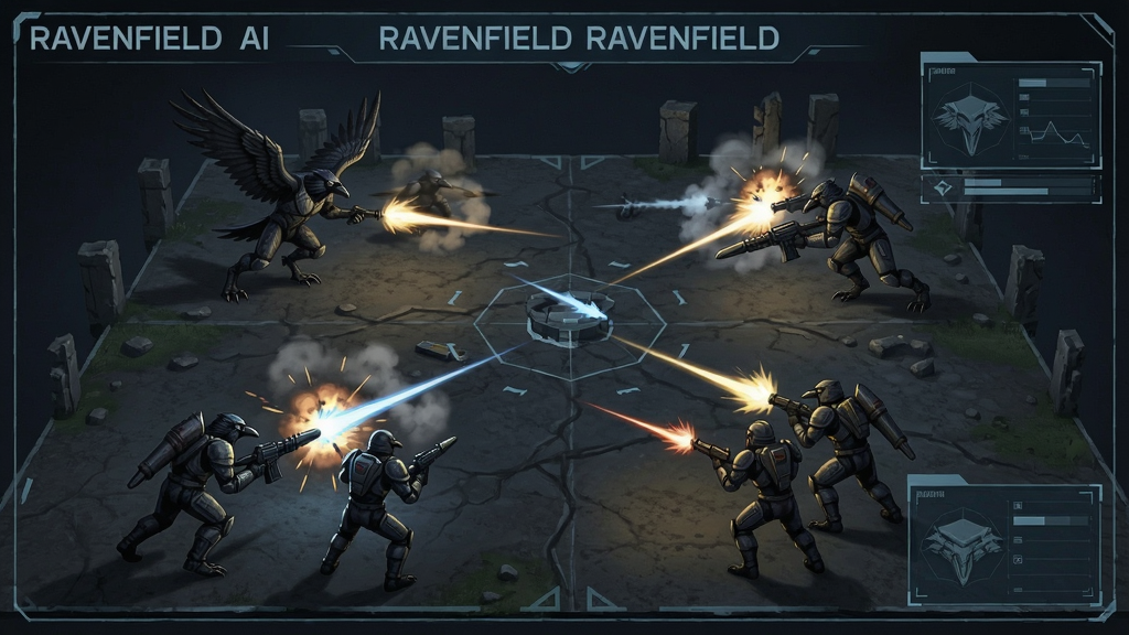 Ravenfield大规模AI战斗场景示意图