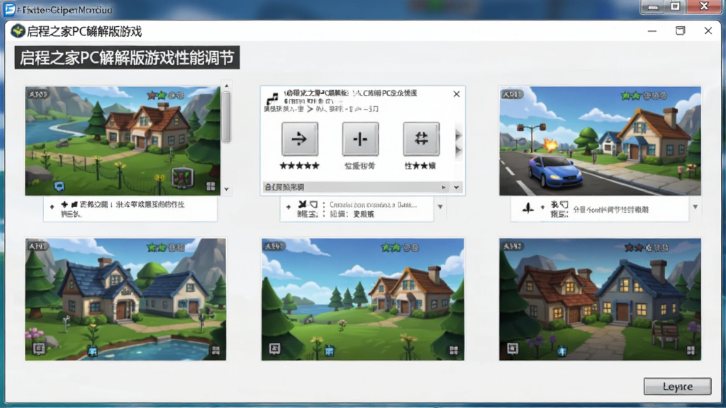 启程之家PC破解版游戏性能调节界面截图