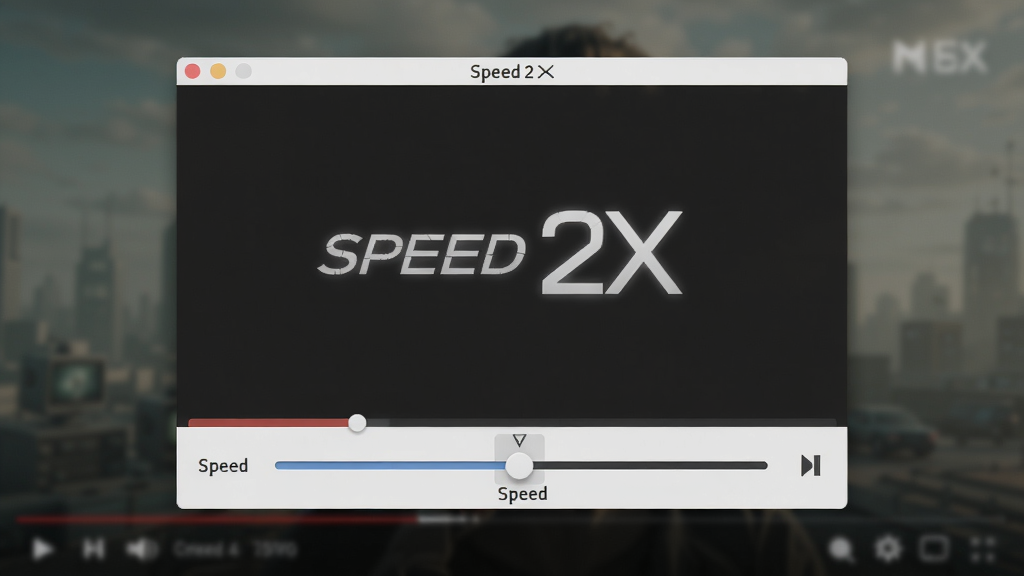 Speed 2X���������ͼ����ʾ���������ں��ٶȵ��ڻ��飬����Ϊģ������Ƶ���棬����Լʱ��