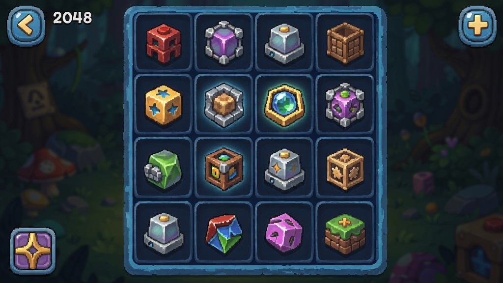 2048变体版游戏界面截图,显示6x6网格和特殊道具