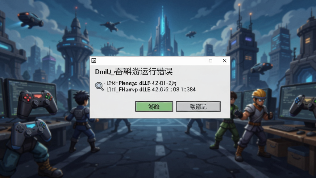 奋斗游戏运行错误提示画面,显示缺少dll文件