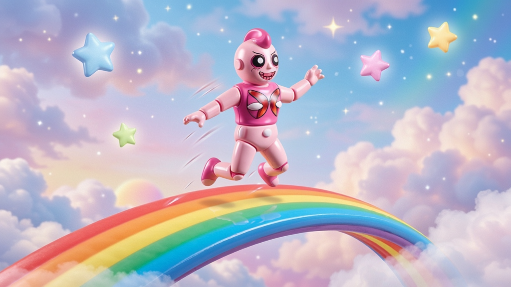 һ����ɫ�����������ڲʺ�������Ծ���������λõ��ƶ������
