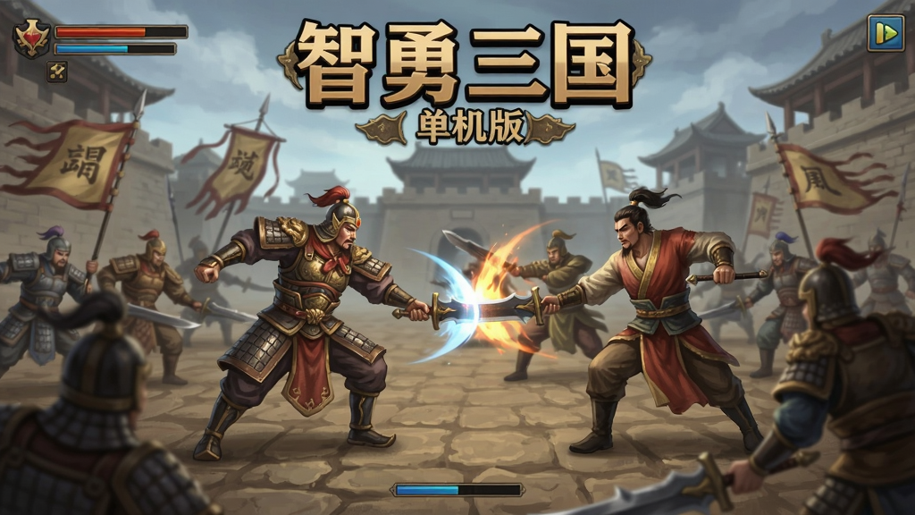 智勇三国单机版游戏画面展示,武将战斗场景
