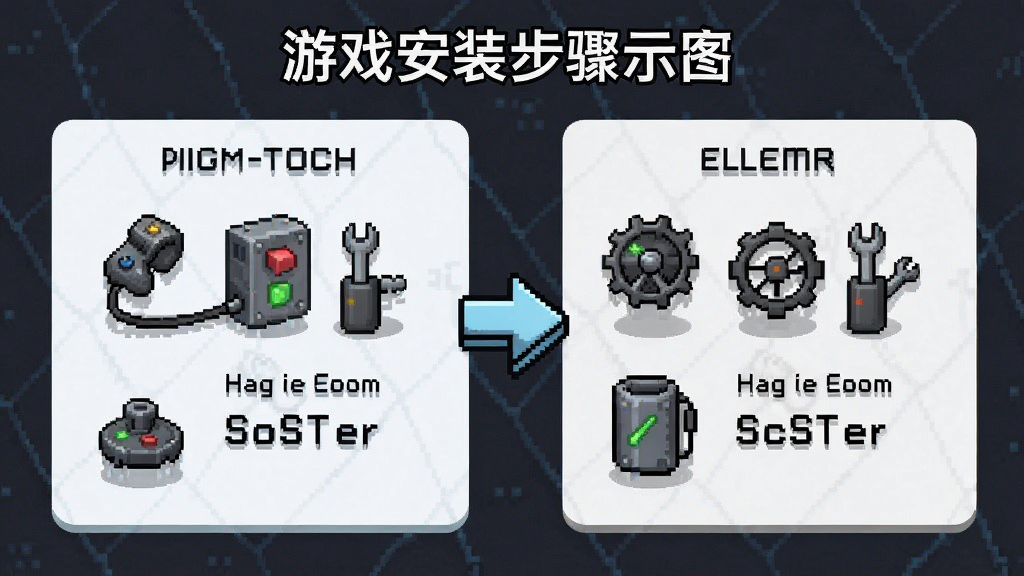 游戏安装步骤示意图