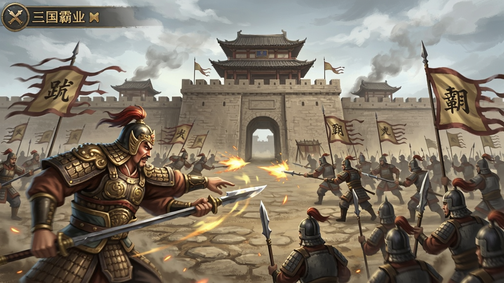 ������ҵ��Ϸ���棬�佫����ʿ���ڳǳ�ǰ��ս�ĳ������ŷ���