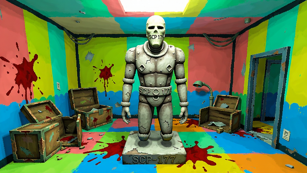 SCP-173��ɫ����Ϸ������������ɫ������SCP-173������Χ��Ѫ���ͷ�����Ʒ