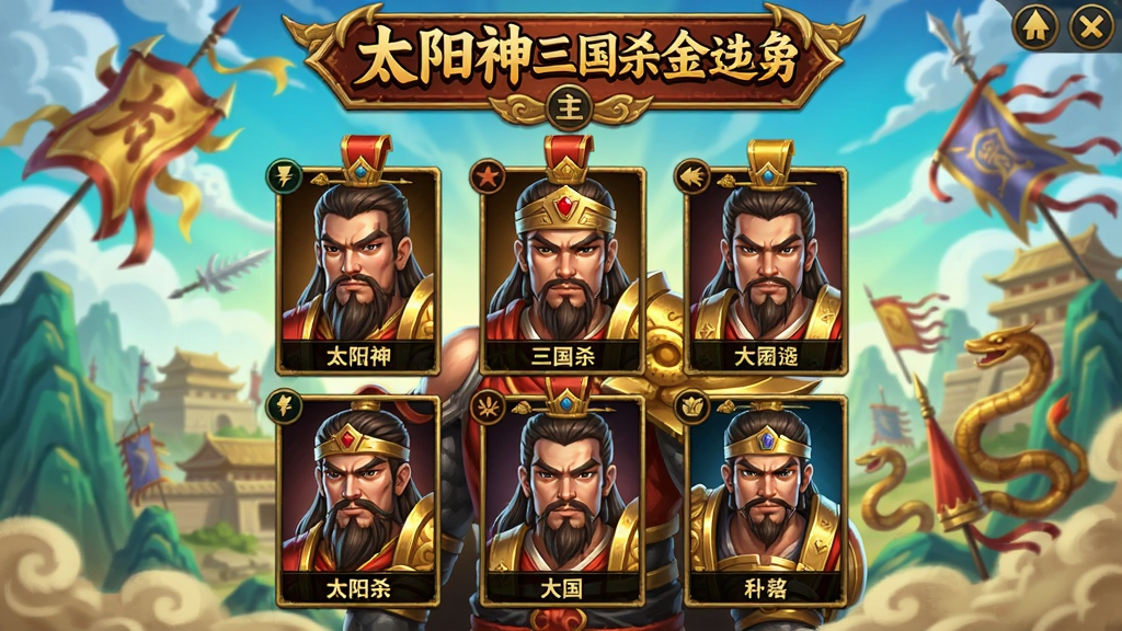 ̫��������ɱ���߰���Ϸ�����棬�佫ѡ���棬ɫ������