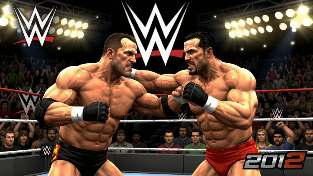WWEˤ����Ϸ2012�汾��Ϸ��ͼ��չʾ����λ������������̨�ϼ��Ҷ�ս��������WWE�����ƹ�͹���