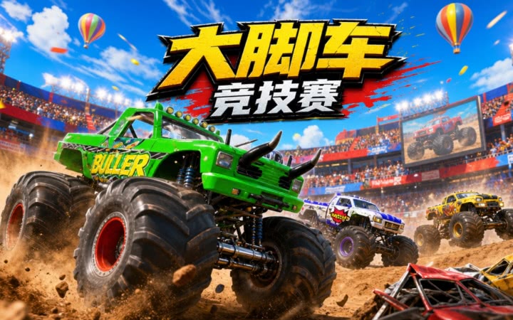 大脚车争霸 狂野的沙漠卡车竞技1.0 中文版