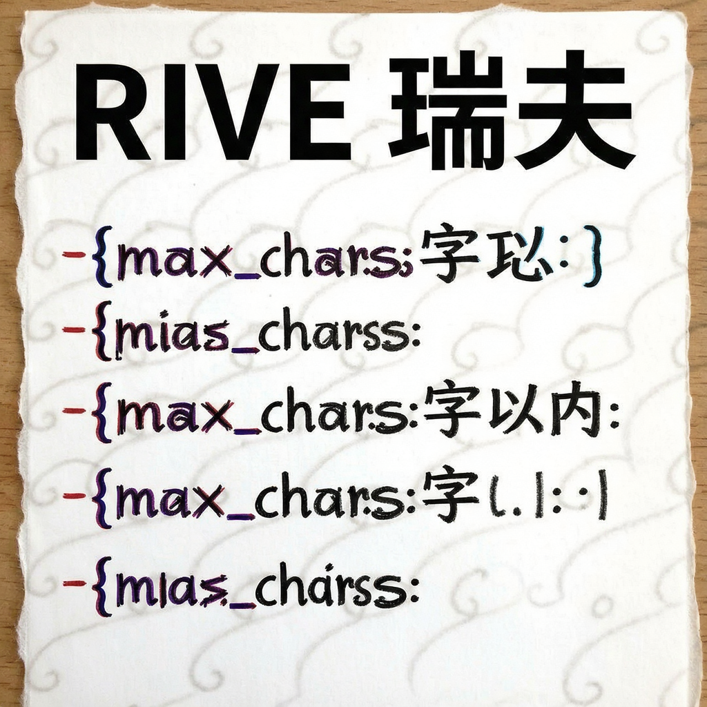 RIVE ���v1.0 �ƽ��