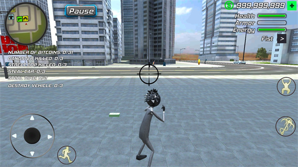 ���˷�������(���޽��)(Amazing Crime Strange Stickman - Rope Vice Vegas)v1.1.2 ���ò˵�