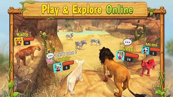 ʨ�Ӽ���ģ�������°�(Lion Family Sim Online)v1.8 ��׿��