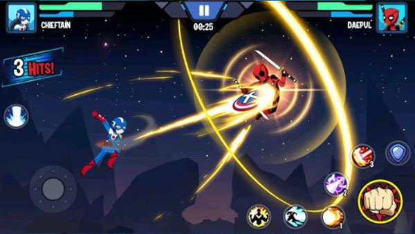 ����˳���Ӣ��ս�����޽����ʯ������(Stickman Superhero)v0.2.8 ��׿��