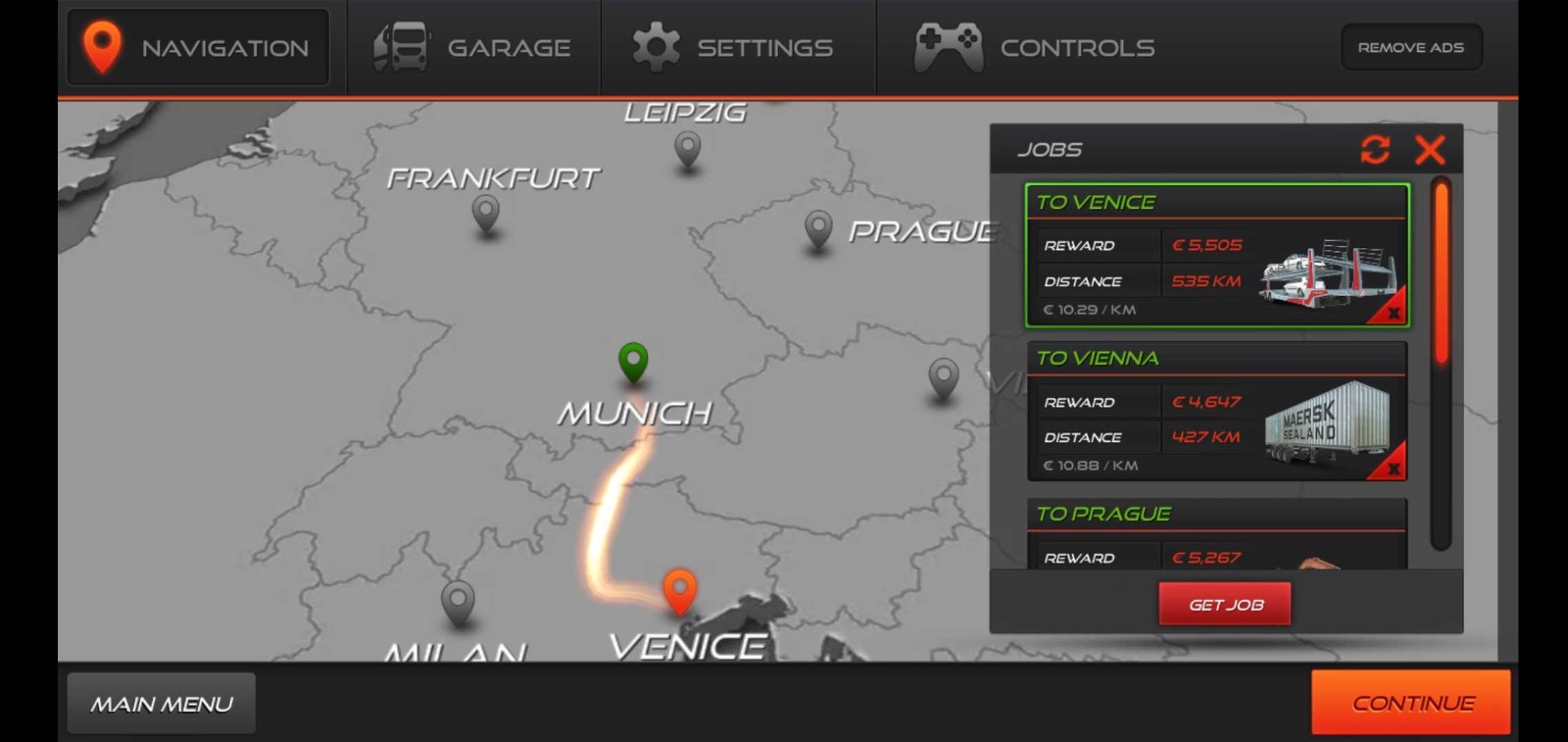 ŷ�޿���ģ����2���޽�Ұ�(Truck Simulator : Europe 2)v0.64 ��׿��