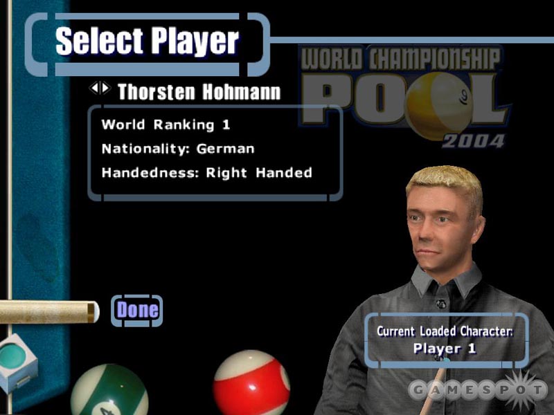 ���绨ʽ̨�������2004 World Championship Pool 20042004 Ӳ�̰�