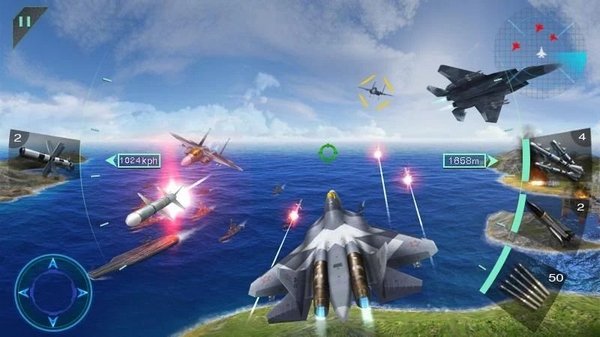 ���о�ս3D���޽����ʯ����(Sky Fighters)v2.7 ��׿��