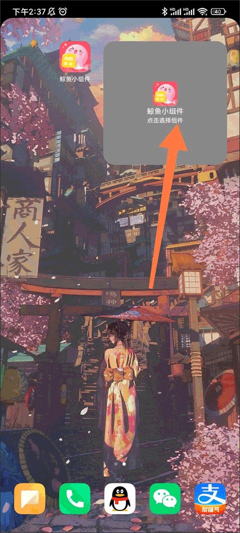 鲸鱼手机小组件