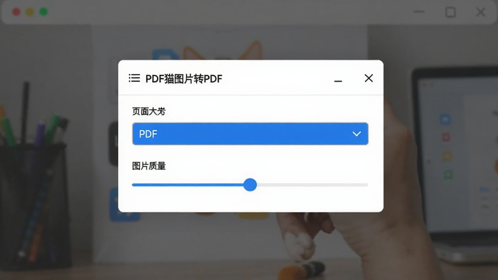 ��������Ϊ��PDFèͼƬתPDF��������壬չʾҳ���С�����˵���ͼƬ�������顣���־��У����Ϊ����ʽ���ڣ�������ģ��Ч�����������࣬�԰�ɫΪ����ϸ�ڴ�����ɫ����ѡ����ʸɾ����޶���Ԫ�ء�