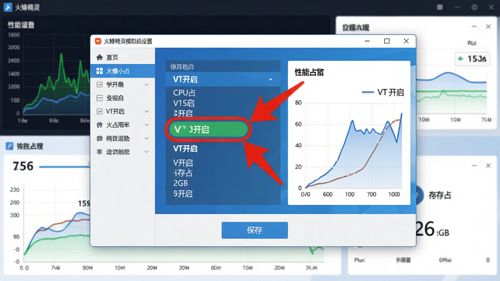���壺������Ļ��ʾ��侫��ģ�������ý��棬ͻ����VT������ѡ�����Ϊ���ܼ��ͼ�������֣���Ļ����Ϊ���ô��ڣ�����е��������·��С����桱��ť���Ű棺�ؼ�ѡ���ú�ɫ��ͷ��ע���Ҳ����������ߡ���񣺱�ƽ����ƣ�������ɫ�����������ϸ�ڣ���ʾCPUռ���ʵ���15%���ڴ�ռ��2GB�����ʣ����壬�ɾ���