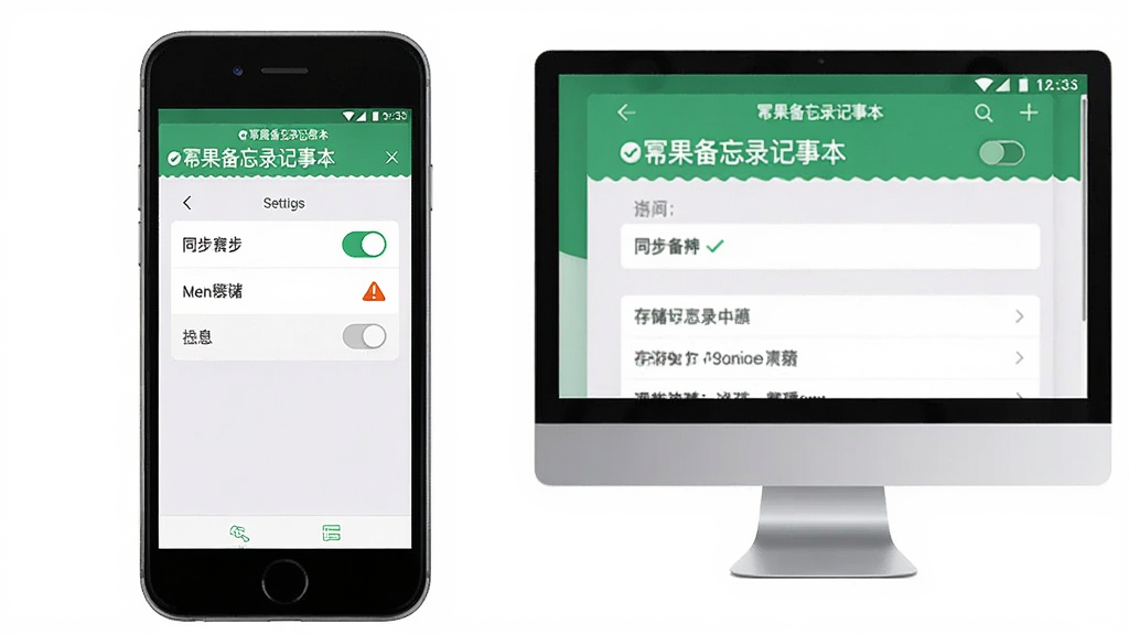 主体为手机和电脑并排,屏幕显示