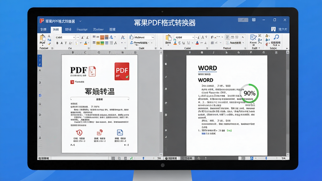 ���壺�ݹ�PDF��ʽת����ת������ʾ��ͼ��������Ļչʾ�������ڽ�PDF�ļ�ת��ΪWord�ĵ������ΪPDFԭʼ�ļ�Ԥ�����Ҳ�Ϊת�����Word�ĵ����ݣ�������ʾ��������ת���ɹ��ʣ�����Ϊ��ɫ���䣬���רҵ�Ƽ��У�ϸ�ڣ��������ơ��ݹ�PDF��ʽת�����������ڽ��涥�������������ɾ��޶���Ԫ��