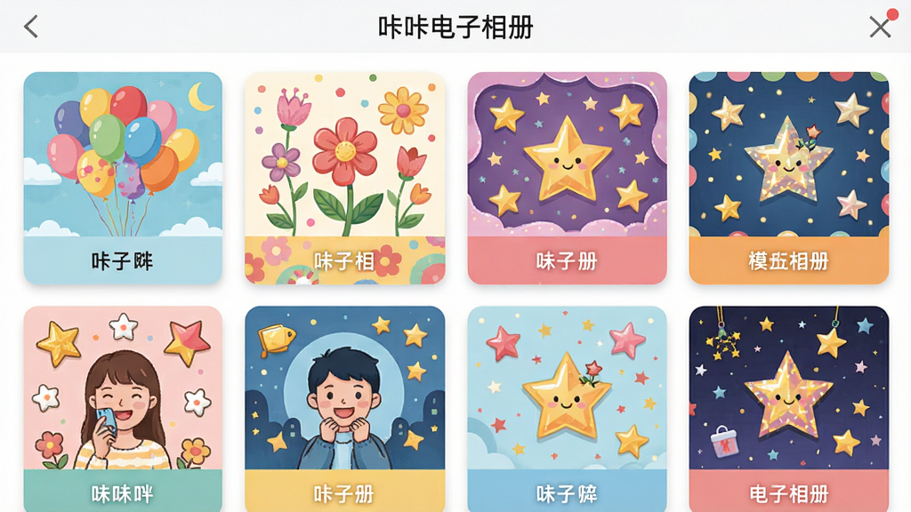 չʾ���ǵ�������ģ��ѡ����棬��������ͼ���������У�ÿ������ͼ��ʾ��ͬ�ĳ�����������򡢻��䡢���ǵ�װ��Ԫ�أ�������ÿ�Ƭʽ���֣�ɫ�����죬�������������ֱ�ע�����ǵ�����ᡱ
