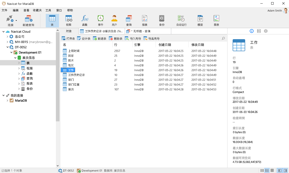 Navicat for MariaDB �����ͼ