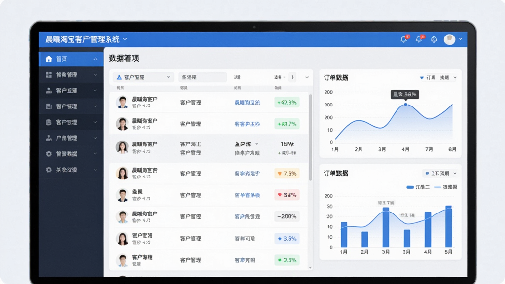 ���壺�����Ա��ͻ�����ϵͳ�������棬չʾ�ͻ��б��Ͷ�������ͼ�������֣���๦�ܵ��������Ҳ����ݿ��壻�Ű棺�����ķ�����ƣ�����ִ�����磬��ɫ��ɫ����ϸ�ڣ���Ļ����ʾ�������Ա��ͻ�����ϵͳ�������͸����������ߣ����ʣ����壬�ɾ����޶���Ԫ��