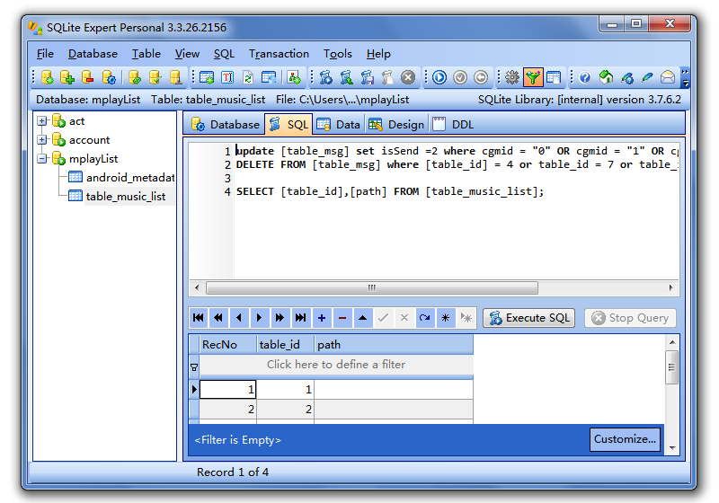 SQLite Expert 数据库管理工具 安卓版 使用教程