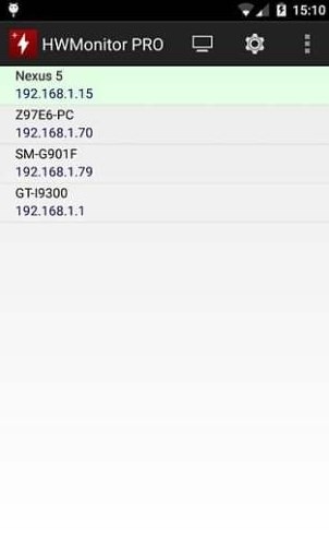 HWMonitorPro 安卓版 温度监控界面