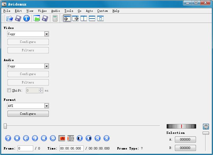 Avidemux2.8.1 ��Ƶ������ת������