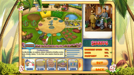 狂热农场:激情假期 Farm Frenzy: Tropical Vacation 升级机器 仓库扩容 游戏道具