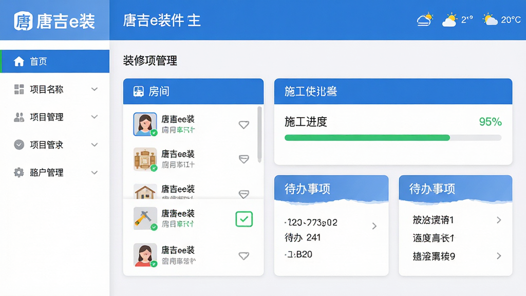 ���壺�Ƽ�eװ���������棬չʾװ����Ŀ������壬���������б���ʩ���������ʹ������Ƭ�����֣����Ϊ���������Ҳ�Ϊ�����������·ֲ�������������ʾ��Ŀ���ƺ�������Ϣ���Ű棺��Ƭʽ���֣���Ϣ�㼶������ͼ�������ֽ�ϡ�����ִ���ƽ������ɫ�����ף�������ɫ���ȱ�ʶ��ϸ�ڣ�����ɾ��޶���Ԫ�أ�ͻ�����Ƽ�eװ��Logo�����ʣ����壬�ɾ����޶���Ԫ�ء�