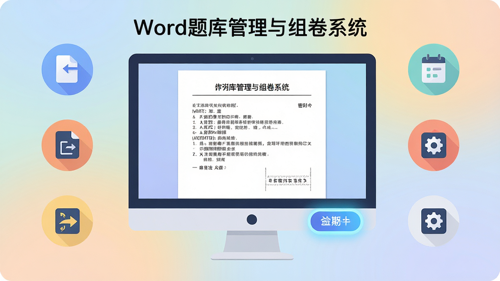 ���壺Word�����������ϵͳһ������Word�Ծ��Ĺ���ʾ��ͼ��������Ļ��ʾ�Ծ�Ԥ�������֣�����Ϊ������ʾ������Χ�е���ѡ��ͼ�ꣻ�Ű棺���ҶԳƣ�����ͼ�껷�ƣ���񣺱�ƽ���廭�磬��ͽ��䱳����ϸ�ڣ���ʾ������ʾ�Ծ���ʽ���������⡢��Ŀ���ܷ��ߣ�������ť���������ʣ��������ɾ��޶���Ԫ��