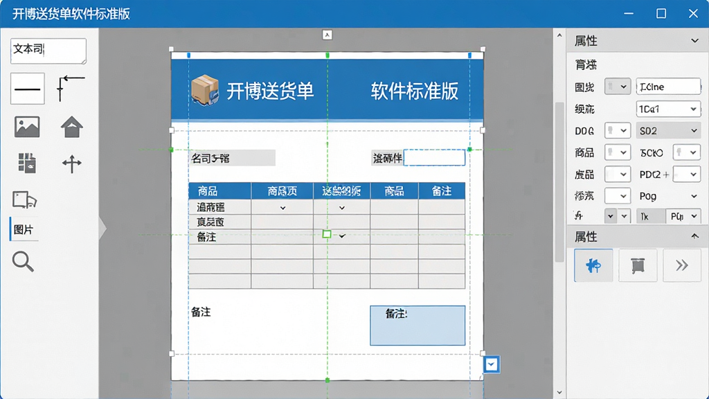 ���壺�����ͻ���������׼���ģ��༭���棬��Ļ����ʾһ������ק�������ͻ������������๤�������ı���������ͼƬ�ϴ���ѡ��Ҳ��������չʾ��ǰѡ��Ԫ�صĸ�ʽ���á����֣�����������ģ�������ռ��Ļ���룬����ѡ��������ࡣ�Ű棺���������õı༭��ʽ�������ϵĹ�˾���ơ���Ʒ���񡢱�ע����Ԫ���������롣����ִ���ԼUI���������ɫ��ǿ���������������ԡ�ϸ�ڣ����������Ӧ��ʾ�������ͻ���������׼�桱��ģ����⣬�����вο��߸������롣���ʣ����壬����ɾ����޶���װ�Ρ�