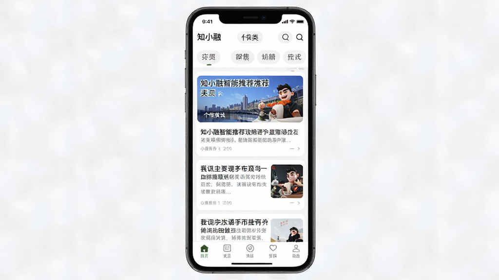 һ��չʾ֪С�������Ƽ����ܵĽ����ͼ������Ϊ�ֻ���Ļ����Ļ����ʾ��֪С�ڡ���ҳ�������з����ǩ���в�Ϊ���Ի���Ѷ��Ƭ�����ײ�Ϊ�������������������Ű������������ִ���ϸ�ڰ������ű��⡢ժҪ����ͼ�����ʸ��壬�ɾ��޶���Ԫ��