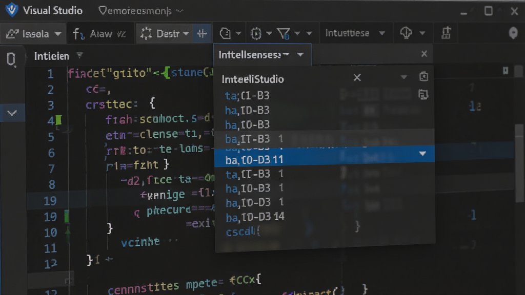 Visual Studio���ܴ��벹ȫ������д������༭������ʾC#���룬IntelliSense�����б�������ʾ�Ƽ���Ա����ɫ�����﷨��������ɫ������ɾ���רҵ��ǿ������������