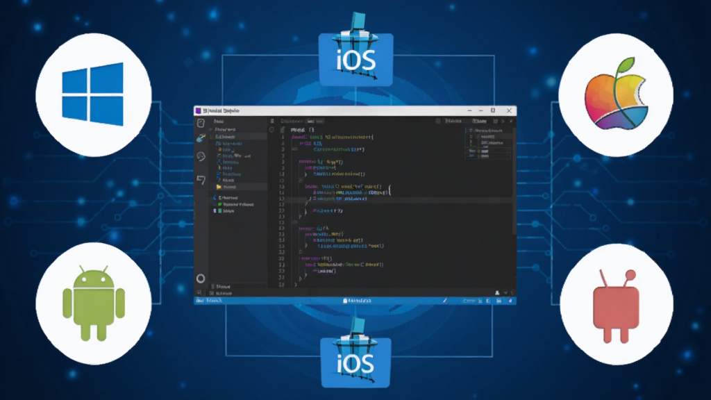 Visual Studio��ƽ̨����ʾ��ͼ����Ļ������ʾ����༭������Χ����Windows��macOS��Linux��Android��iOSƽ̨ͼ�꣬Docker����ͼ���׺����ɫ�Ƽ��б������ִ���ƽ����ƣ��ɾ������