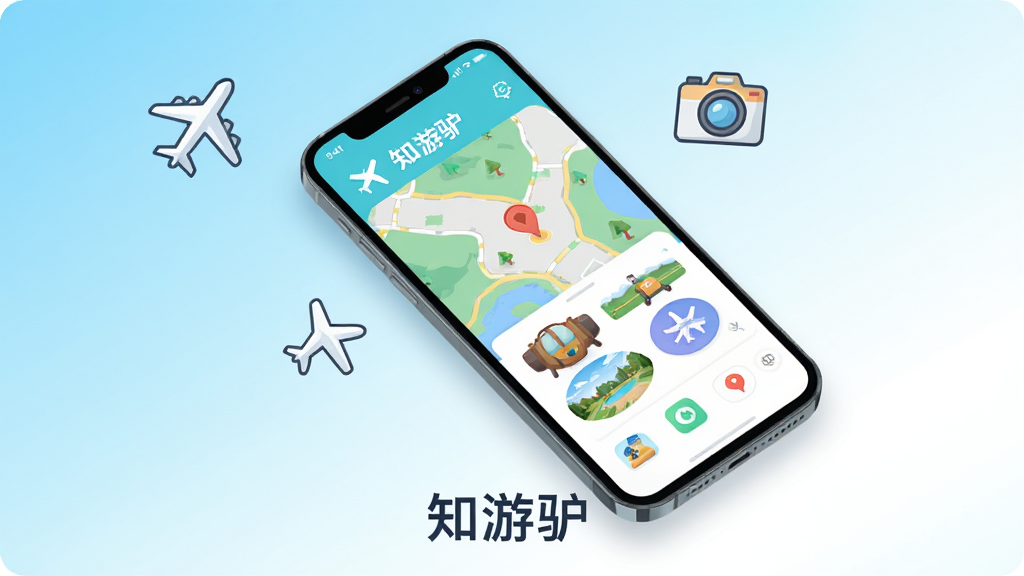 ���壺�ֻ���Ļ����ʾ֪��¿APP���棬���������ͼ�뾰���ǩ�����֣��ֻ����У���Ļ���������ɼ�����Χ�м�������Ԫ����С�ɻ������ͼ�ꡣ�Ű棺�ֻ�б45��չʾ������Ϊ����ɫ��ǳ�����ף����·��С�֪��¿�����֡�����ִ���ƽ����ɫ���������¡�ϸ�ڣ���ͼ�ϱ�ע��֪��¿������������ͼ�꾫�¡����ʣ�������Ⱦ���ɾ��޶���Ԫ�ء�